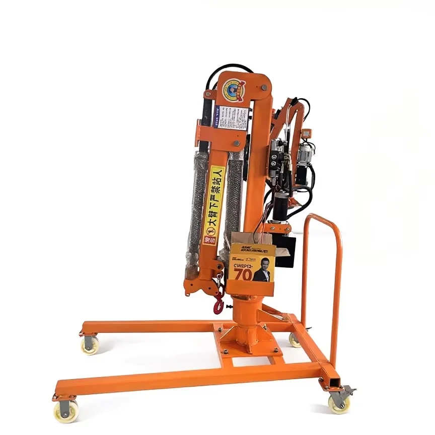 

1T Mobile Mini Hydraulic Crane 360 Degree Rotating Lifting Equipment 12V 24V for Truck Cargo Loading Professional Hoist Pro