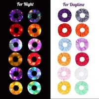 5-50Pcs LED Hair Scrunchie Light Up Hair Scrunchy for Women Satin Elastic Hairband Christmas Glow in the Dark Party Supplies - Image 5