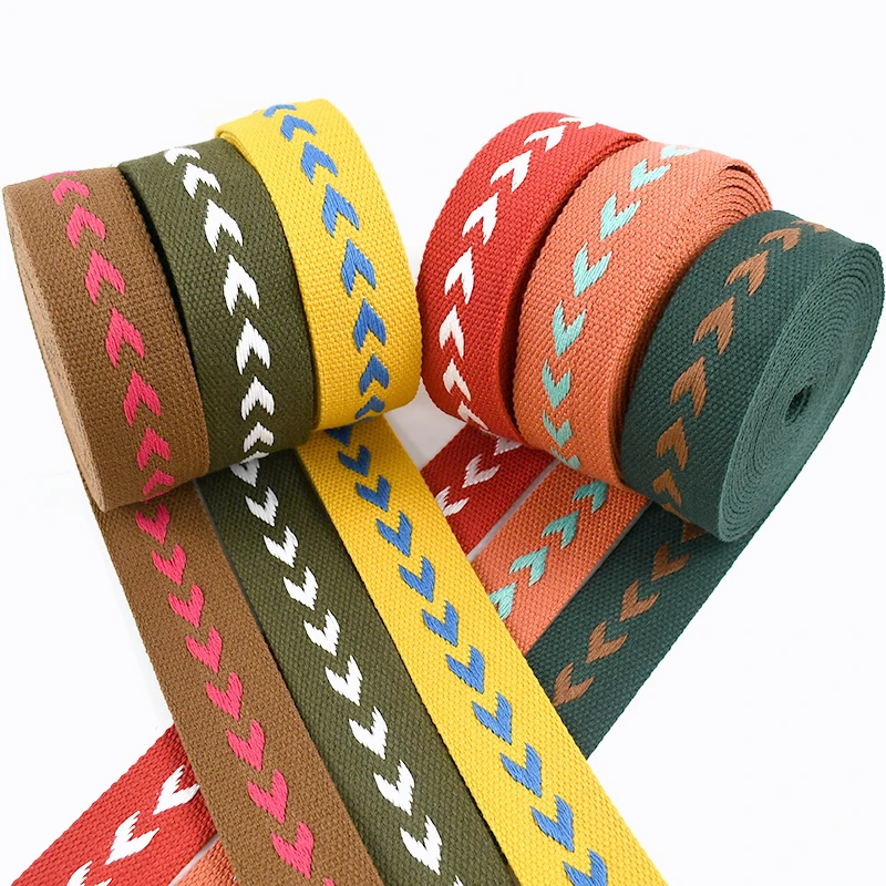 3/5Meters 38/50mm Polyester Jacquard Webbing Tapes Thick Ribbon Bag Strap Belt for DIY Clothes Bias Binding Sewing Accessories