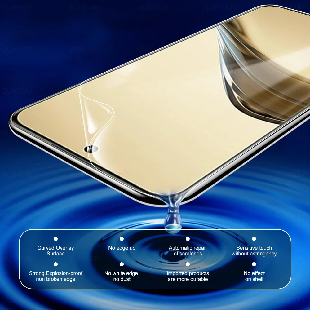 4PCS Pellicola Idrogel Per Realme 13 12 11 10 Pro Plus Protezione Dello Schermo Della Copertura Completa Per Realme C67 C63 C61 C55 C53 Nota 50 Pellicola Morbida