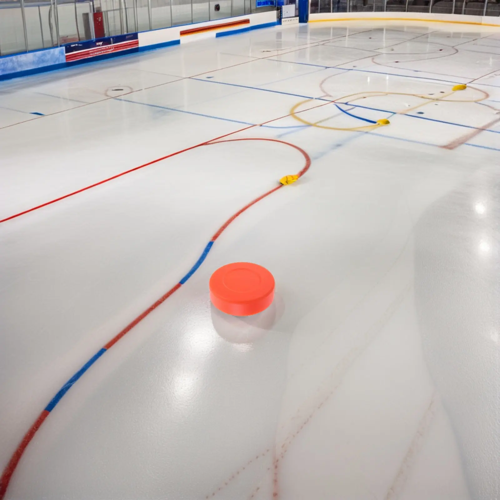 

Набор из 8 матовых оранжевых пластиковых шайб для хоккея, замена для тренировок, игр в помещении и на улице, для юных игроков, спортивное оборудование