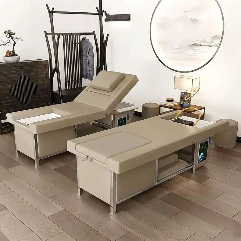 Shampoo bed, water circulation electric lifting beauty bed, shampoo bed