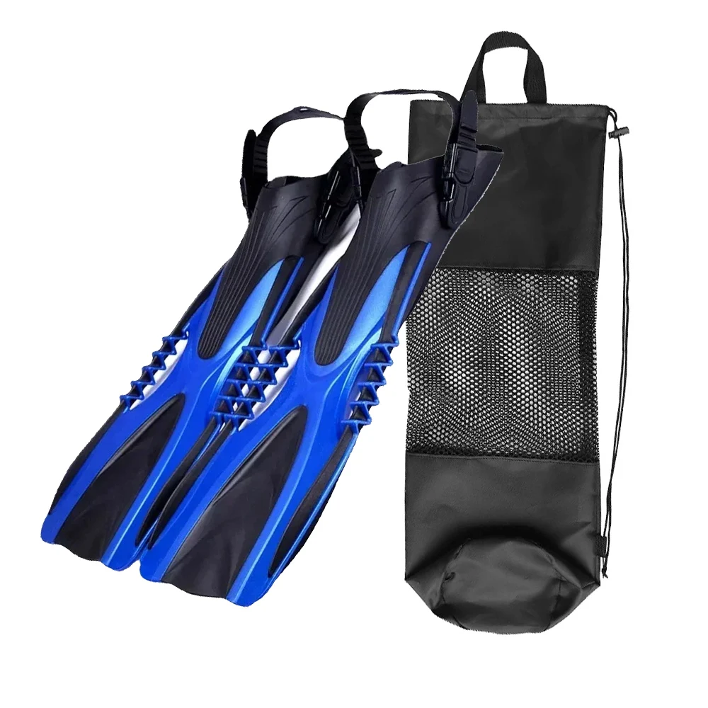 scuba diving fins open heel flippers with adjustable strap for adult swimming flipper equipment