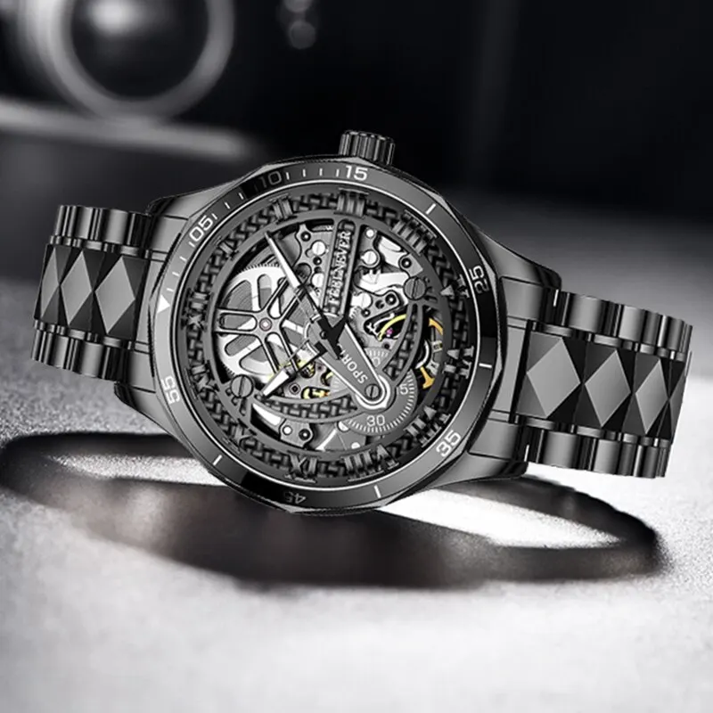 ساعة توربيون أنيقة جديدة للرجال من أفضل العلامات التجارية ساعة غطاس فاخرة للرجال ساعات معصم ميكانيكية كاجوال للرجال