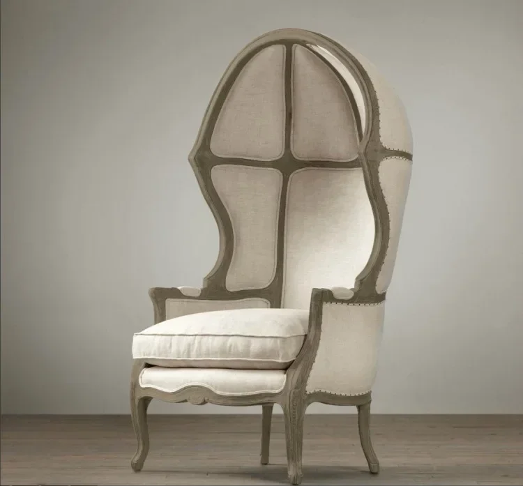 

Деревянное кресло-клетка для птиц из ткани, в стиле ретро, из массива дерева, для комнаты в стиле старой принцессы, с высокой спинкой, в виде дивана.