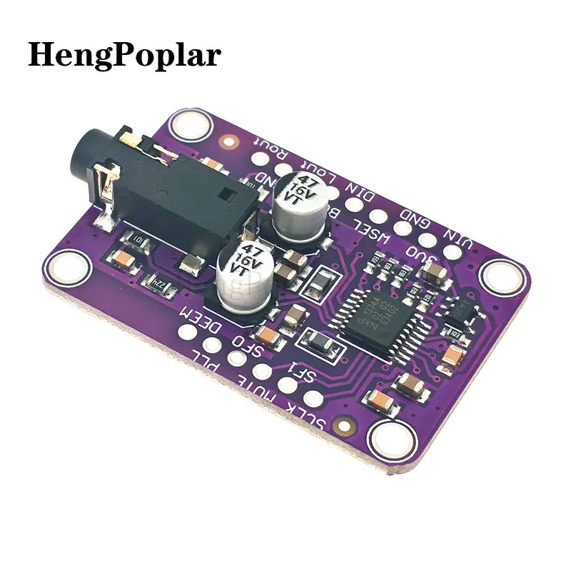 5 uds módulo DAC 1334 UDA1334A I2S DAC placa de módulo decodificador de Audio estéreo para Arduino 3,3 V - 5V