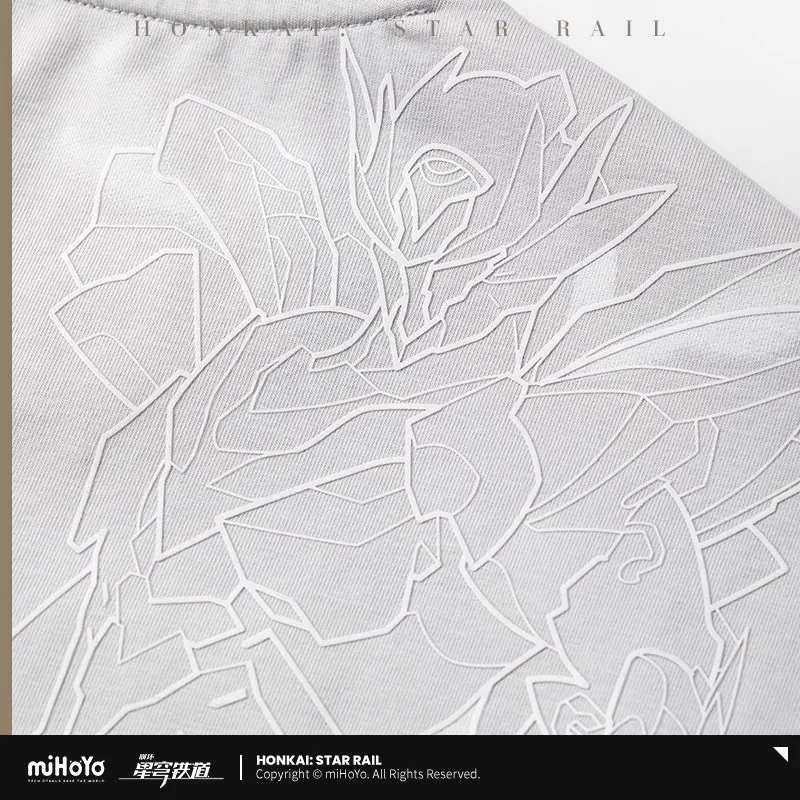 [Genuíno] mihoyo jogo firefly camiseta honkai star rail firefly tema cotta topos camiseta roupas neutras cosplay presentes de halloween