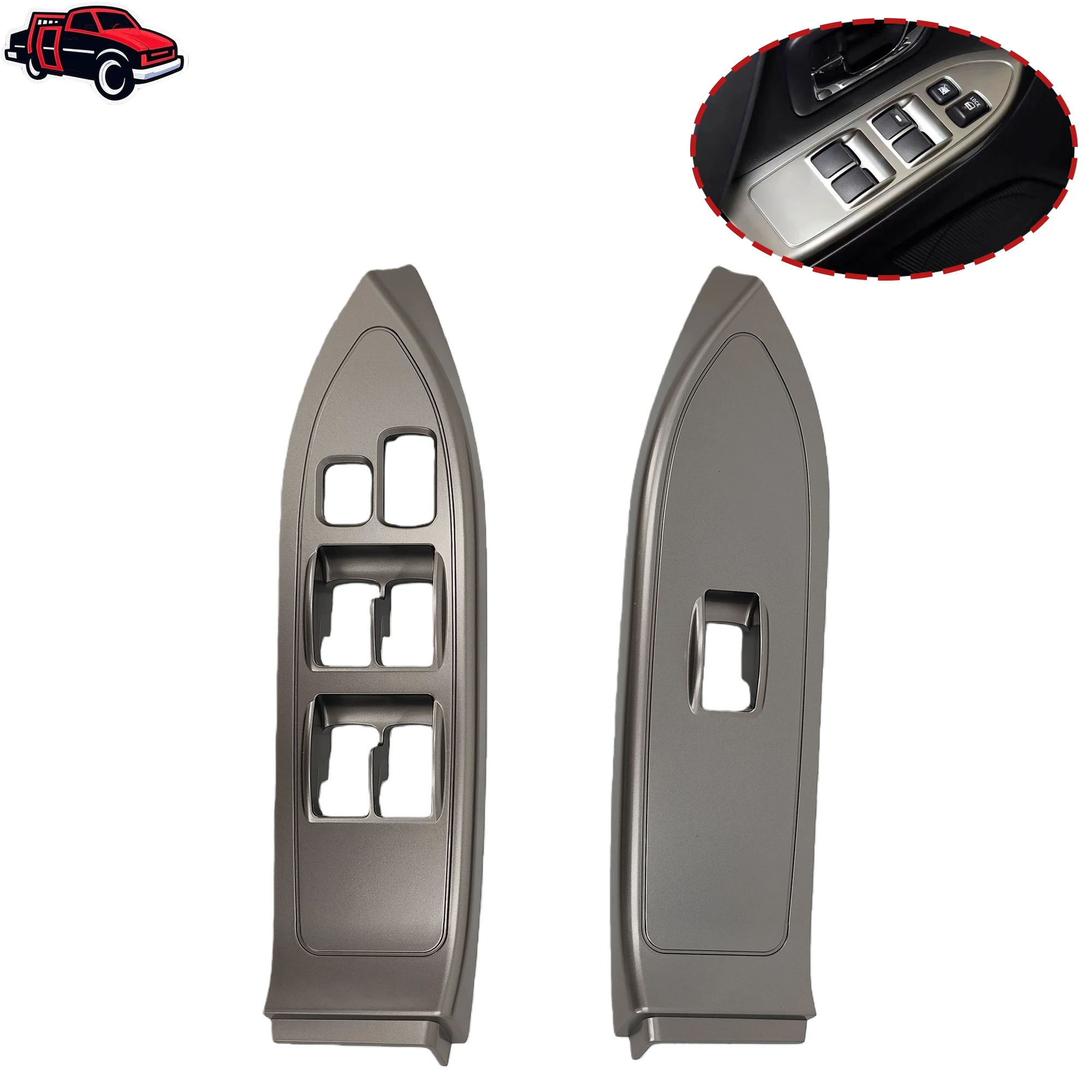 

Накладка на панель управления стеклоподъемниками для Mitsubishi Pajero V93 V97 V77 2007-2020