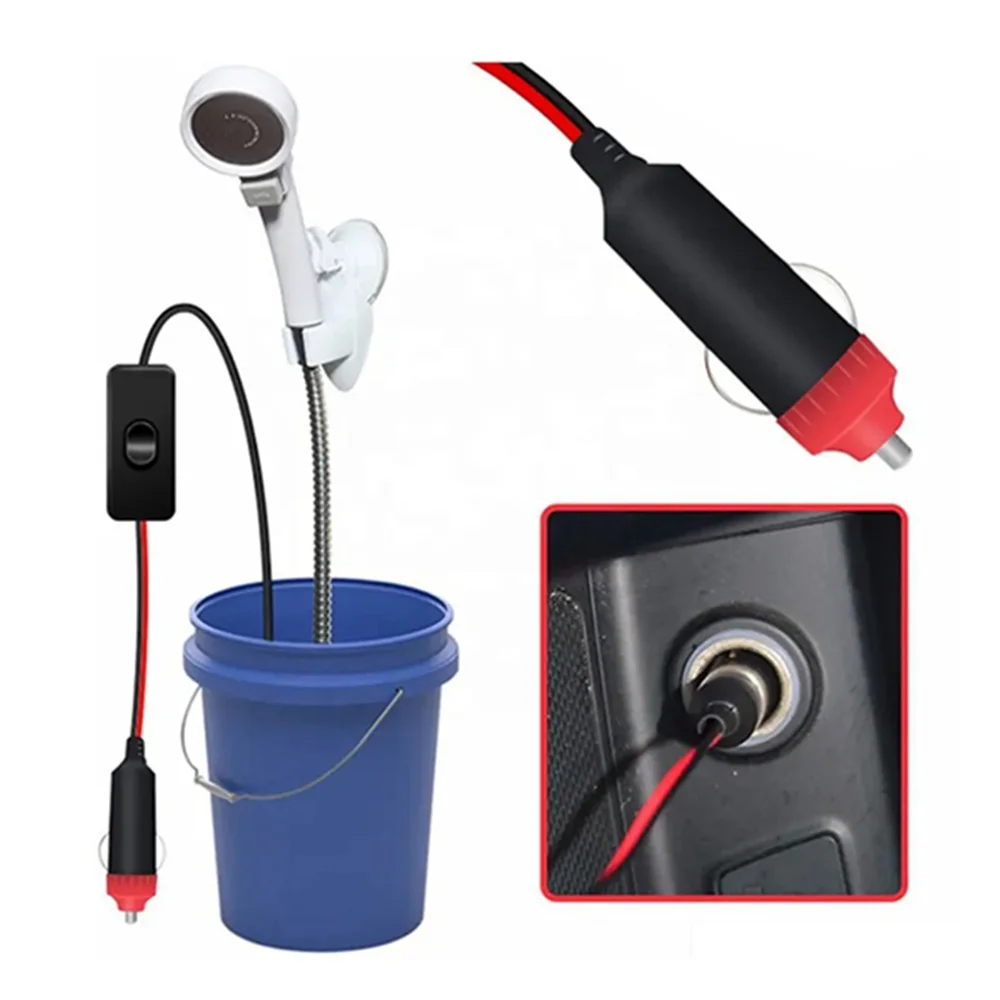 ALWAYSME 12V Exterior Showers For Car Traveler,RV Campers,Boat Marine Yacht