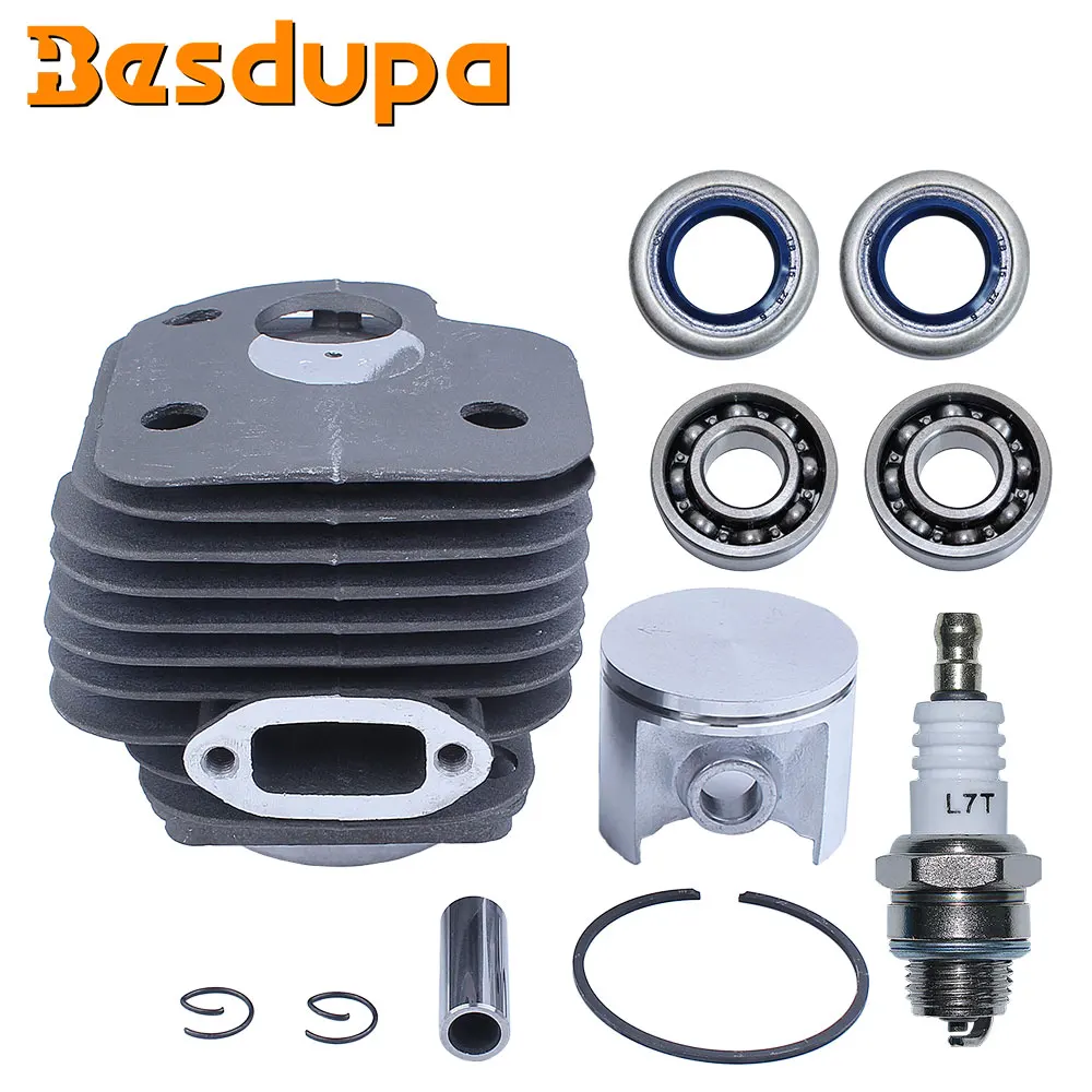 50mm Cylinder Piston Crankshaft Bearing Kit For Husqvarna 268 268 Special 268XP Chainsaw Spark Plug Oil Seal