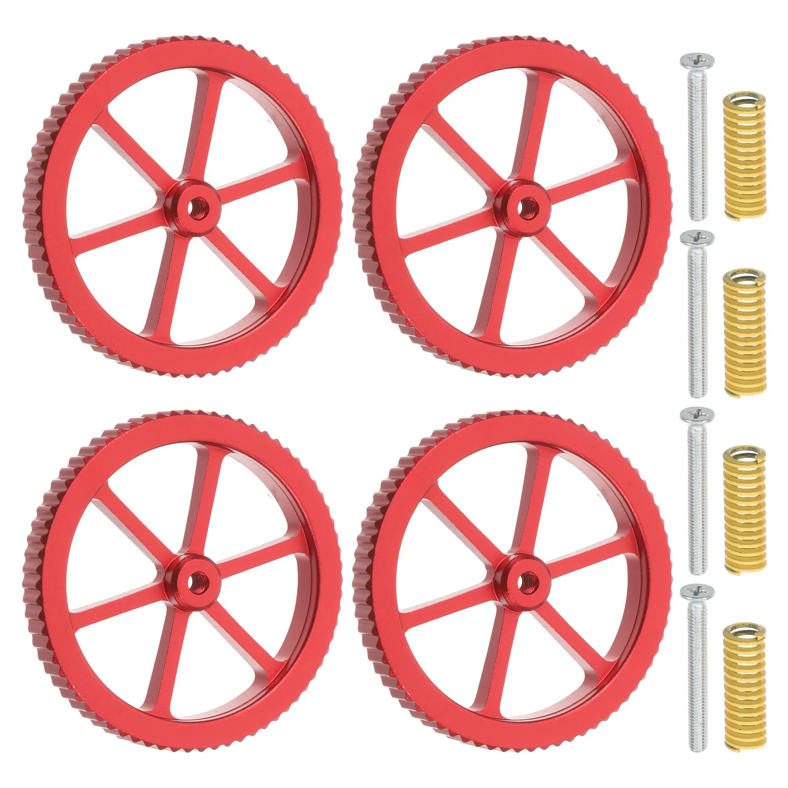 

1Set Spring Loaded Hand Twist Leveling Nut Set for 3D Printer Hot Bed Precision Leveling Easy Tool Free Adjustment 3D Printing
