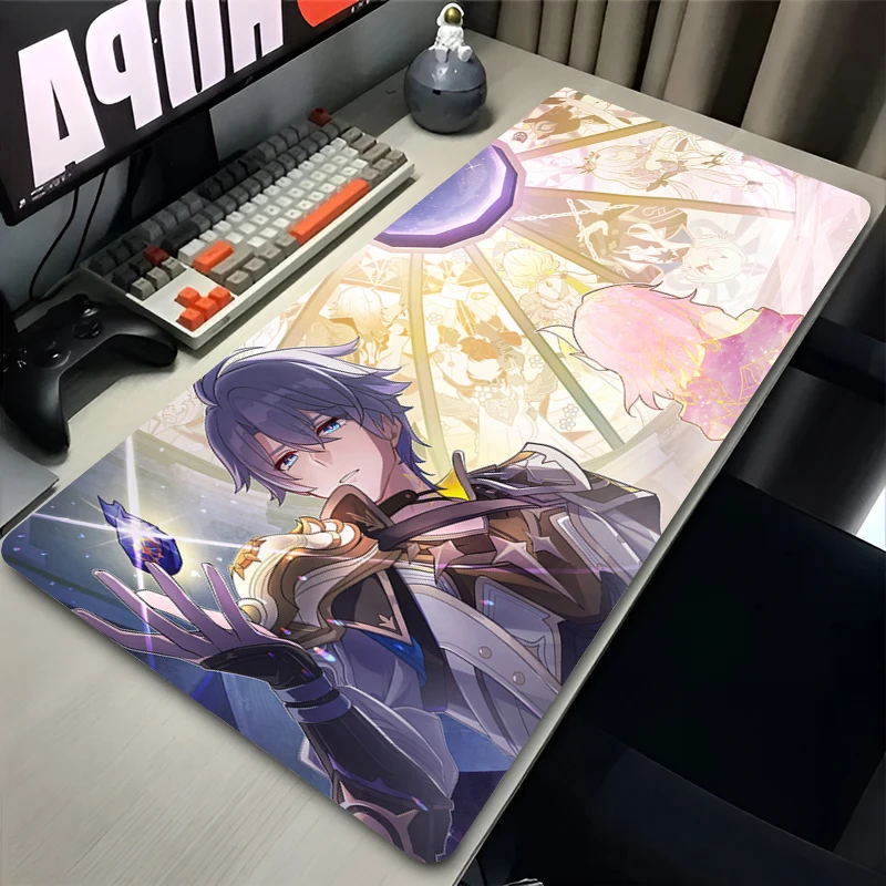

Mousepad Large Honkai Star Rail Phainon Gaming Keyboard Gamer Mouse Pad on The Table Desk Mat coaster Anime PC carpet Mouse Mats