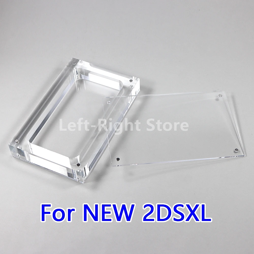 

8PCS Acrylic Box For NEW 2DS XL Game Console Cover Shell Box Display Stand Clear Transparent Storage Magnetic For NEW 2DSXL LL