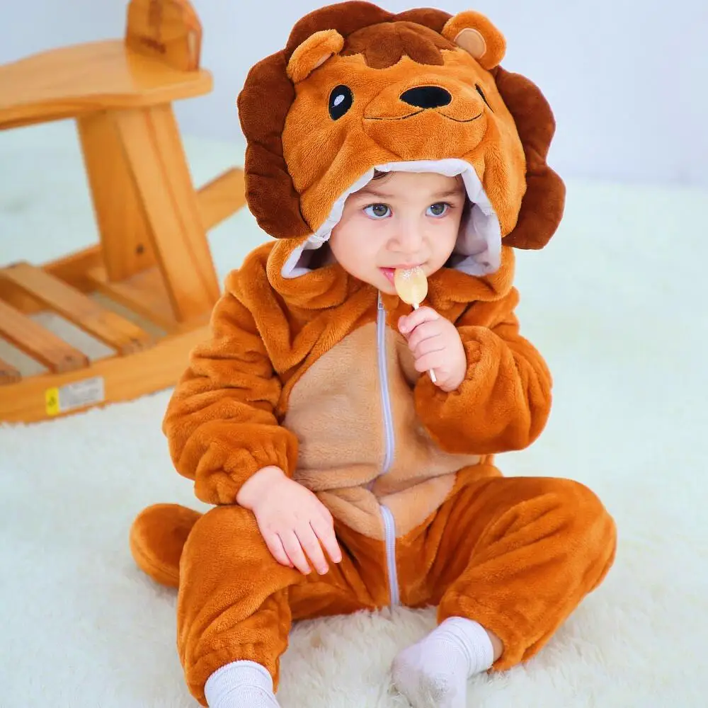 Baby Rompers Pajamas Winter Hooded Blanket Sleepers Toddler Infant Clothes Overall Bodysuits Jumpsuit Costumes For Kids Bebe