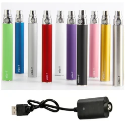 Ego-t-Batería de cigarrillo electrónico con cargador USB para atomizador CE4, CE5, Evod, H2, T3S, 1100 mAh