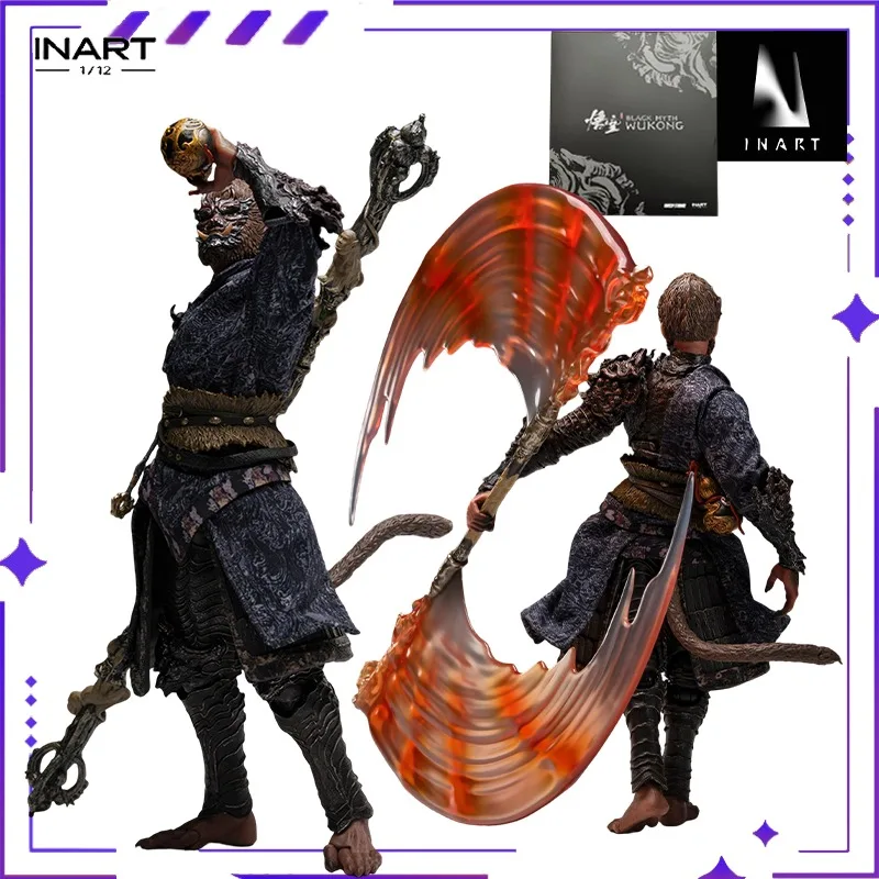 [En Stock] INART Original mito negro Wukong Tianming hombre conjunto de bronce edición de lujo 1/12 juego muñeca móvil modelo exquisito Toygift