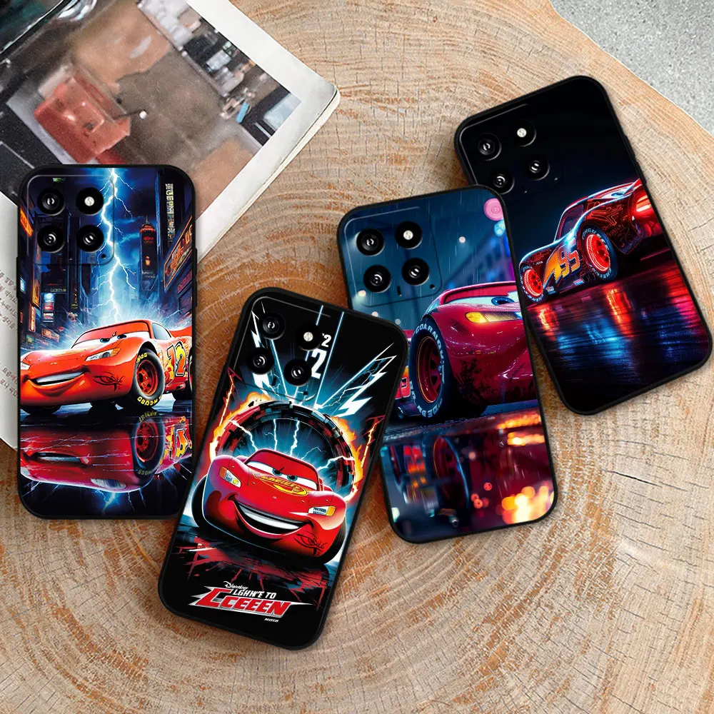 Disney Cars Lightning McQueen 95 Case For Xiaomi 14C 13C 12 12C 10 10C 9 9C 9A 9T 8 8A 7A A2Plus A1 K60Ultra K40Pro Black Cover