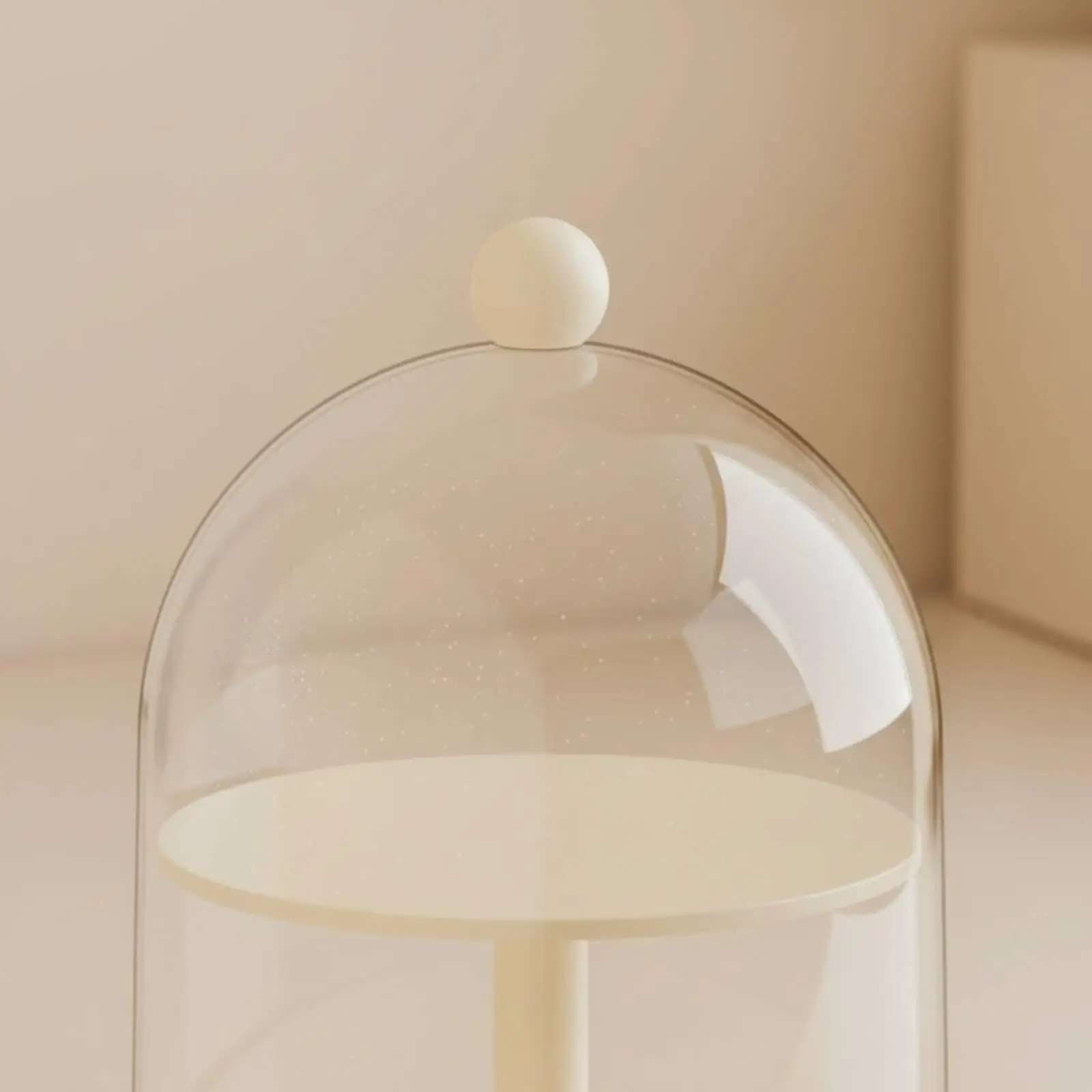 Versatile Display Stand Dustproof Dome Transparent Rotating Organizer Storage Case for Collectible Toys Models