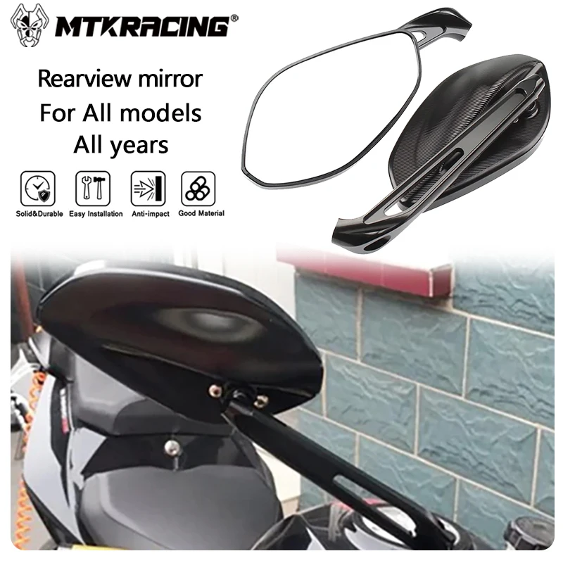 MTKRACING Rearview mirror For All models All years Motorcycle Parts Modified rearview mirror motorcycle reflector