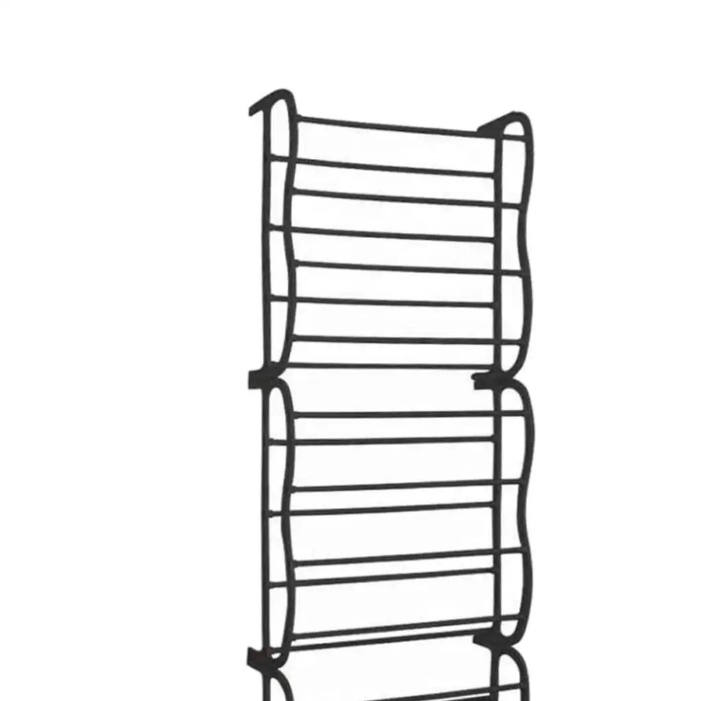 12 Tier 36 Pair Shoe Holder Organiser Over Door Hanging Shoe Shelf Rack Storage for Apartments, Dorms, Solid and Durable