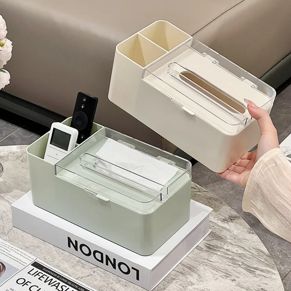 

Napkin Holder Dustproof Paper Towel Box Simple Design Plastic Desktop Storage Box Waterproof Paper Container Kitchen