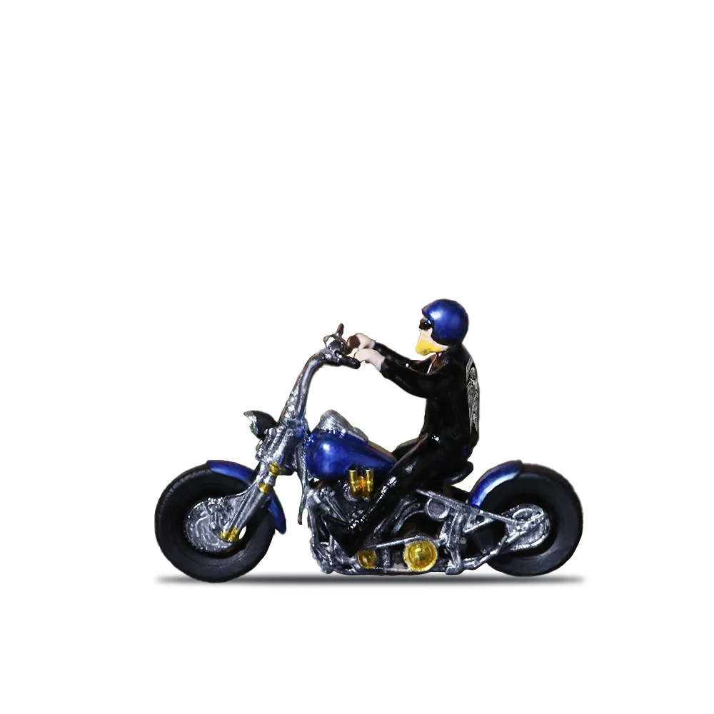 

MoreArt&TimeMicro 1:64 Men's Motorcycle Enthusiast Motorcycle Figure Set