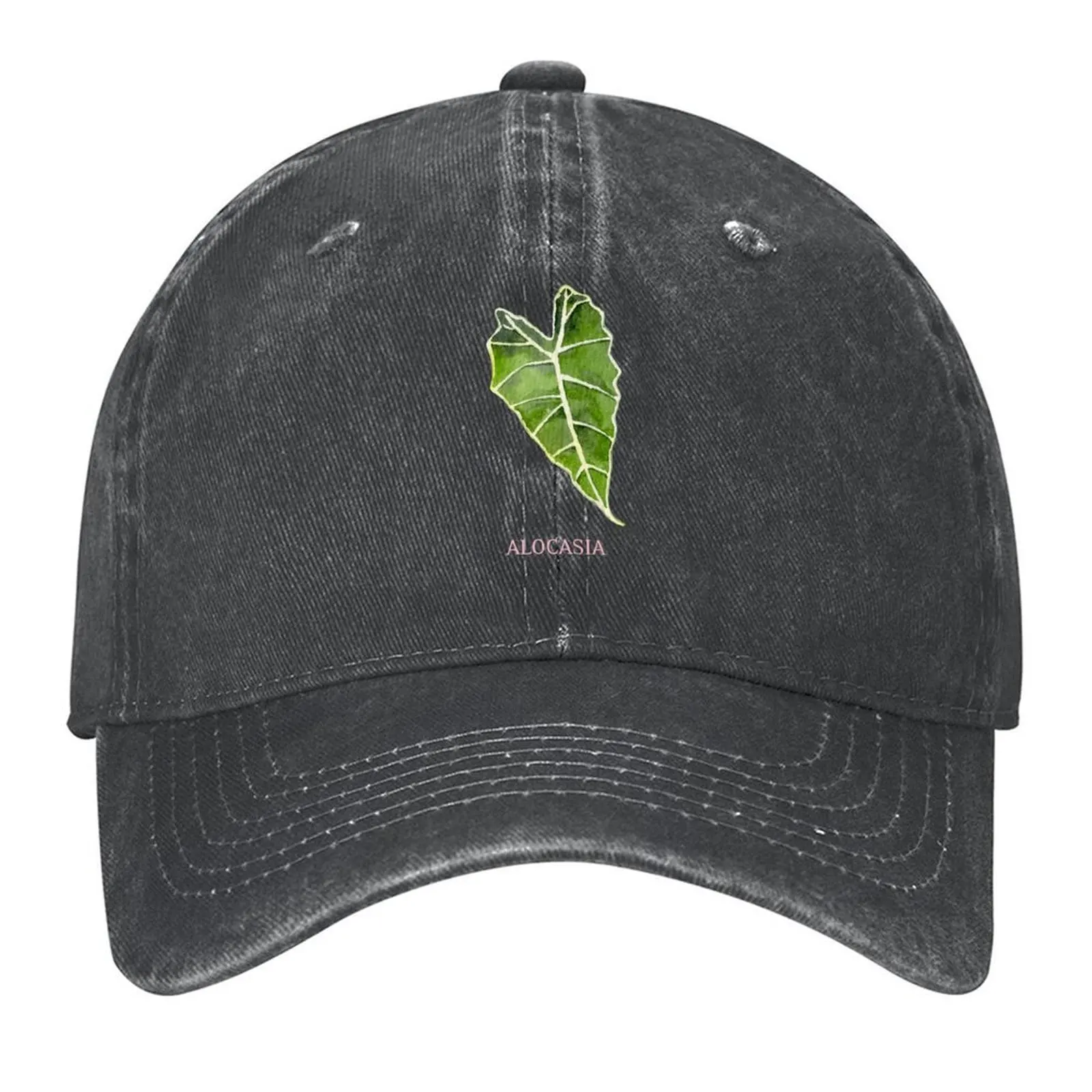 

Alocasia Houseplant Leaf with Name Baseball Cap Designer Hat Sunhat Anime Hat Beach Bag Ladies Men's