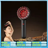 DOCO EMS Electric Massage Comb Vibration Red Light Therapy Hair Growth Massage Scalp Brush Anti Hair Loss Liquid Oil Applicator