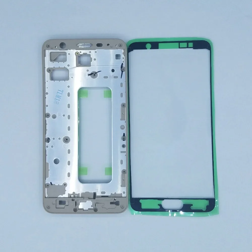 Pop For Samsung Galaxy J5 Prime G570 G570F G570Y G570G New Phone LCD Plate Housing Front Bezel Middle Frame + Adhesive