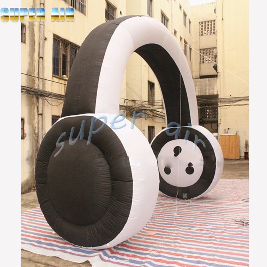 

Hot sale huge model inflatable headphone for advertising with blower