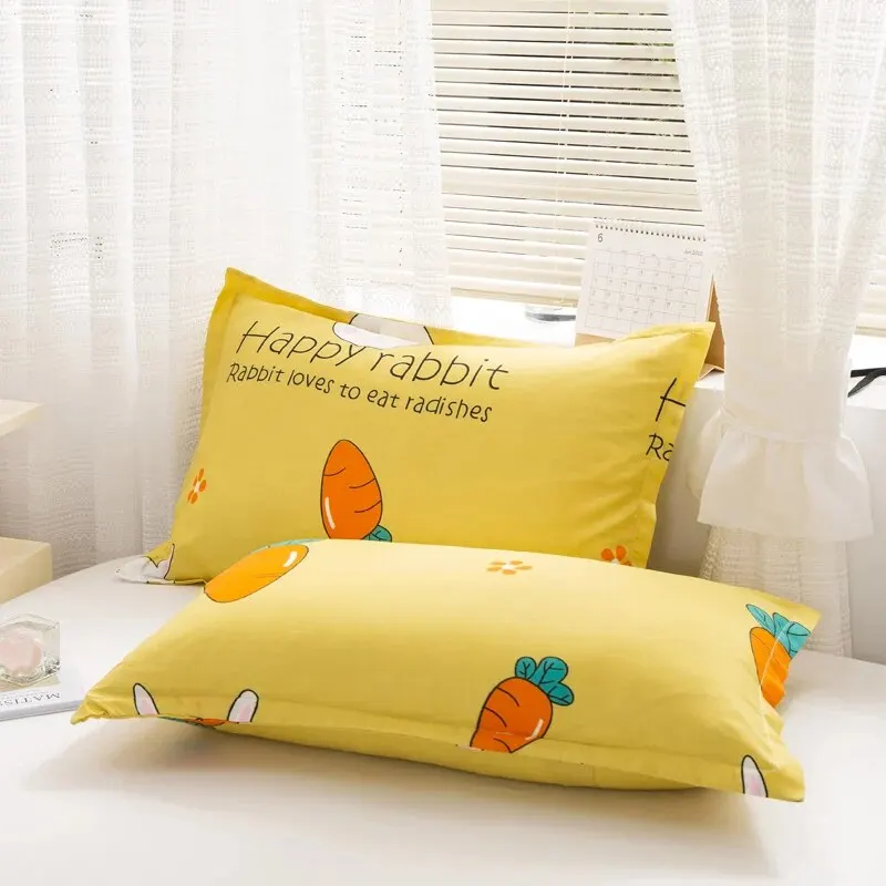 One Pair of Washable Pillowcases, Single Pillowcase Set, 48cm X 74cm, 2 Household Pillowcase Covers