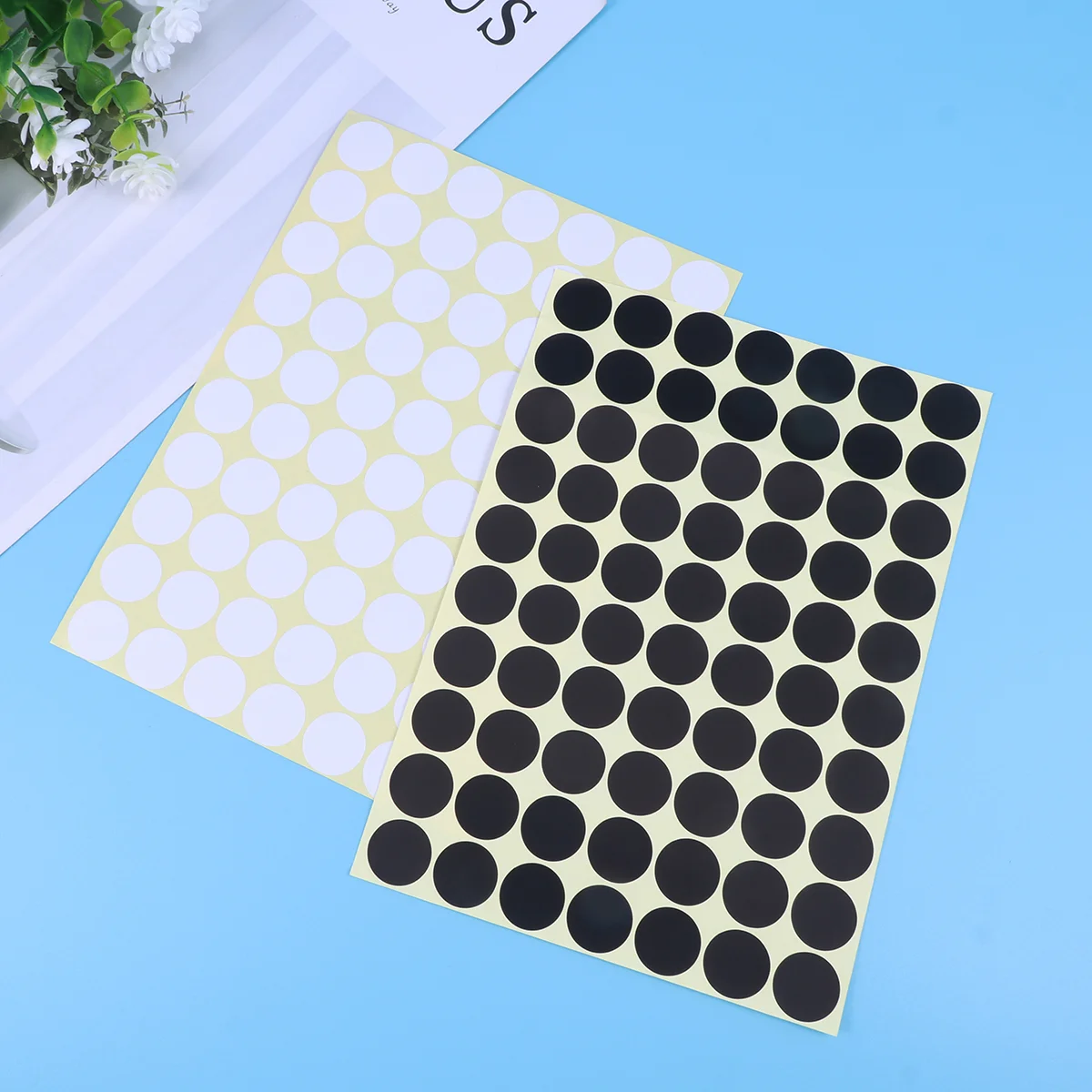 30 Sheets Labels Round Sticker Customized Dot Circle Stickers Adhesive Paper