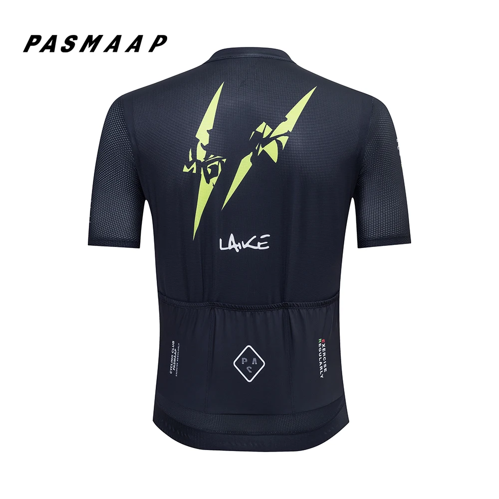 PASMAAP-Midsummer Cycling Jersey for Men, MTB Road Bicycle Shirt, Pro Team, Short Sleeve Bike Clothes, High Quality