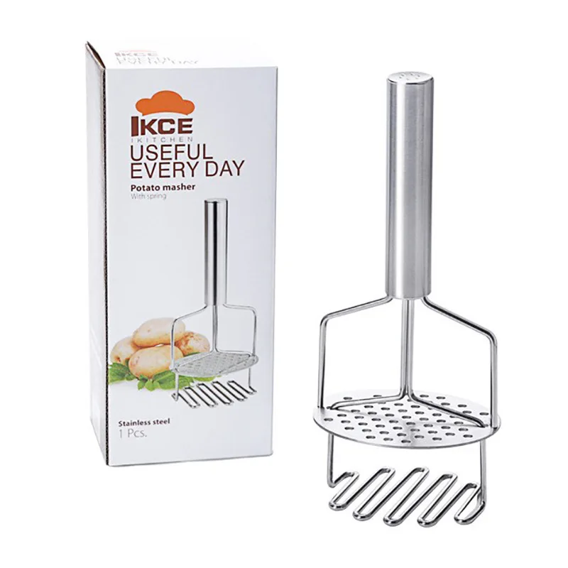 

Kitchen Tool Double Stainless Steel Potato Puree Press Potato Puree Mash Fruit Puree Press Phtato Masher