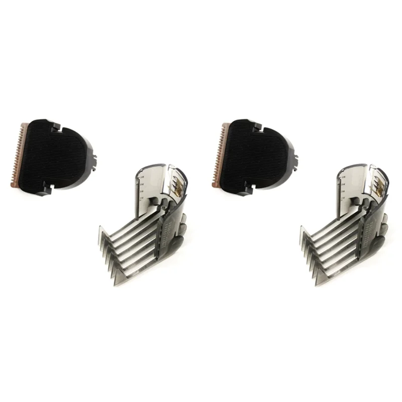 4 قطعة مشط مقص الشعر + قاطع تشذيب الشعر لـ QC5120 QC5125 QC5130 QC5135 QC5115 QC5105-ABPX