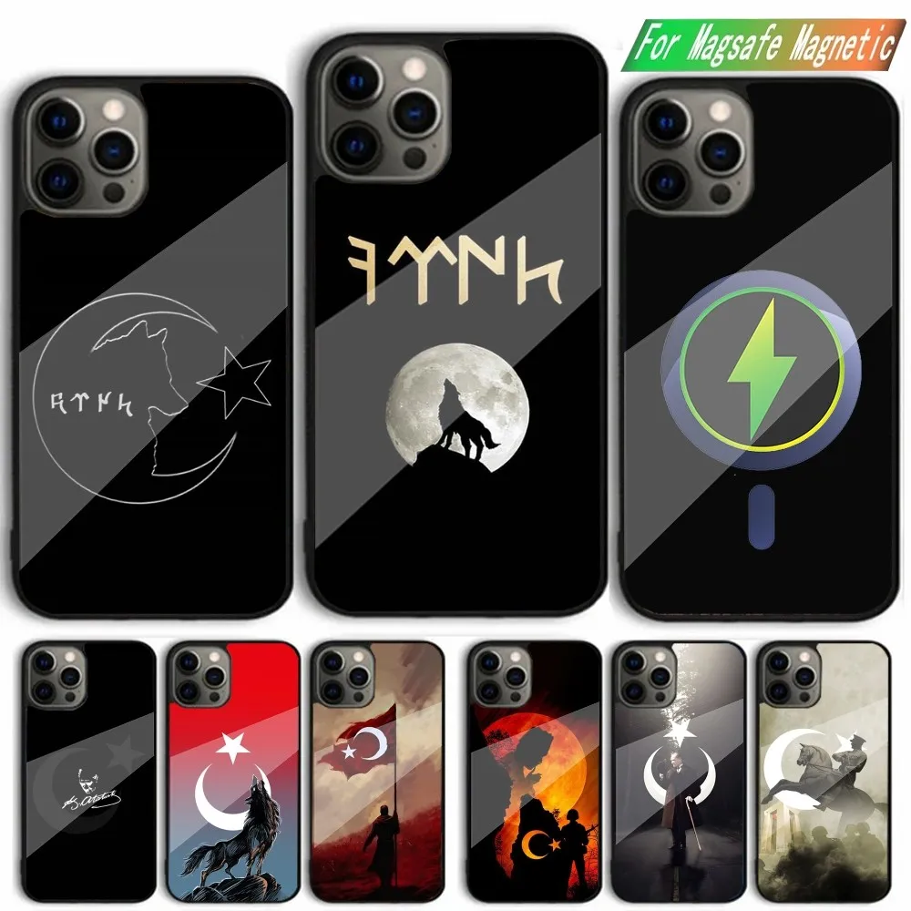 

Turkey Mustafa Kemal Ataturk Phone Case For iPhone 16,15,14,13,12,11,Plus,Pro,Max,Mini Magsafe Magnetic Wireless Charging