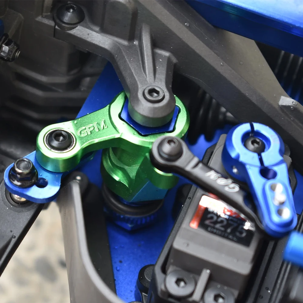 

GPM for Traxxas 1/8 Sledge 6S 95076-4 Monster Truck RC Car Upgrade Parts Metal Aluminum Alloy Front Steering Assembly 9545
