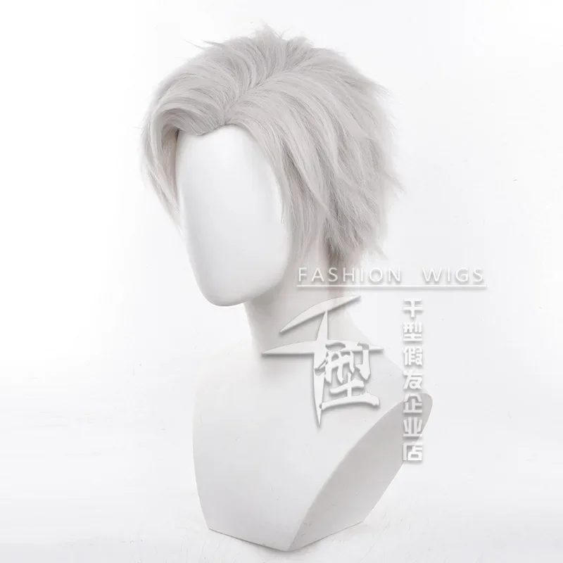 لعبة الحب والمساحة العميقة تأثيري الباروكات سيلوس 30 سنتيمتر الشعر القصير سيلوس تأثيري مقاومة للحرارة الاصطناعية الشعر الطرف + غطاء شعر مستعار @ 0Z *