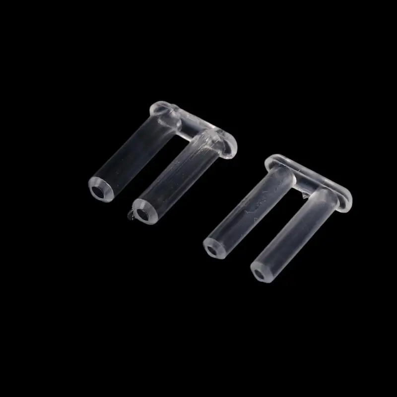 NEW 100pcs Rimless Glasses Double Rubber Plug Lock Bushings Eyeglasses Plastic Double Bushing Pins Repair Eyewear Accessories