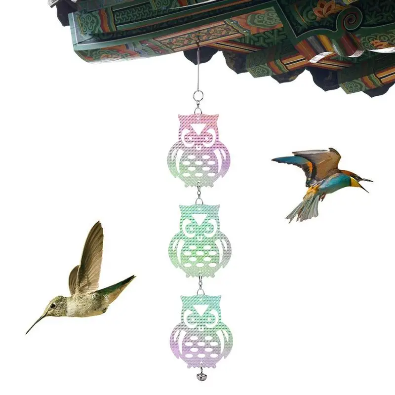 Bird Scare Devices Laser Anti Bird Scare Laser Reflective Owl Bird Garden Hanging Pendant Ornament Flash Birds Repel Device