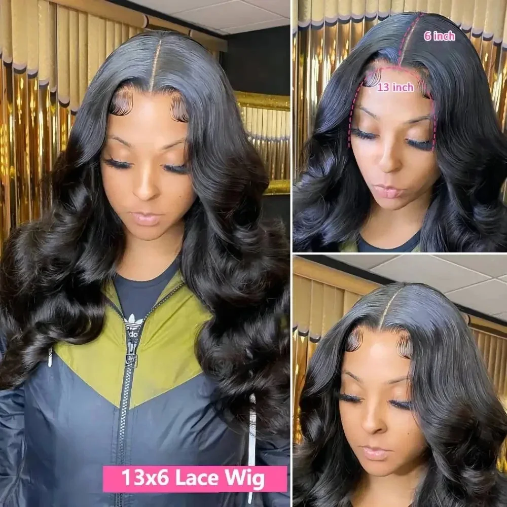 Nadine HD Transparent 13x4 13x6 Body Wave Lace Front Human Hair Wigs For Black Women 360 Lace Frontal Wig 30 40 Inch Frontal Wig