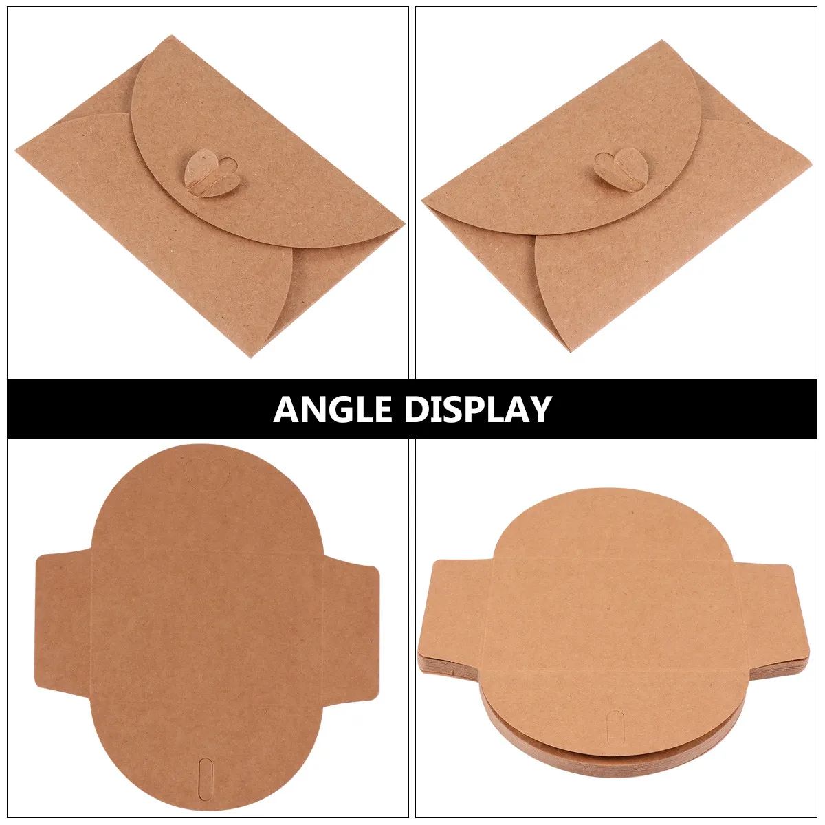 

20Pcs Brown Kraft Paper Envelopes Classic Style for Invitations Greeting Cards Christmas Thanksgiving Valentine Anniversary