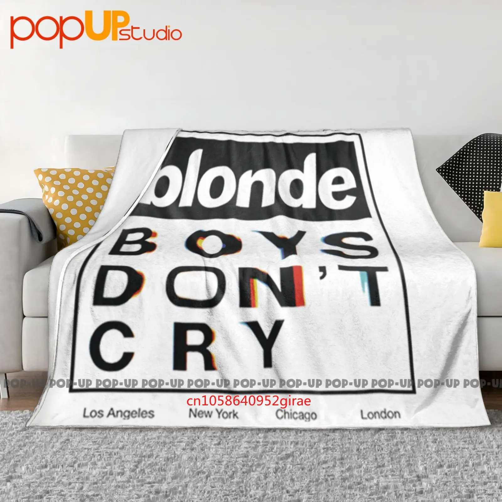 Blonde Boys Don'T Cry Tour Ocean Music Concert Frank Solo Ultra-Soft Blanket Quilt Winter Sofa Cover Bed Covers