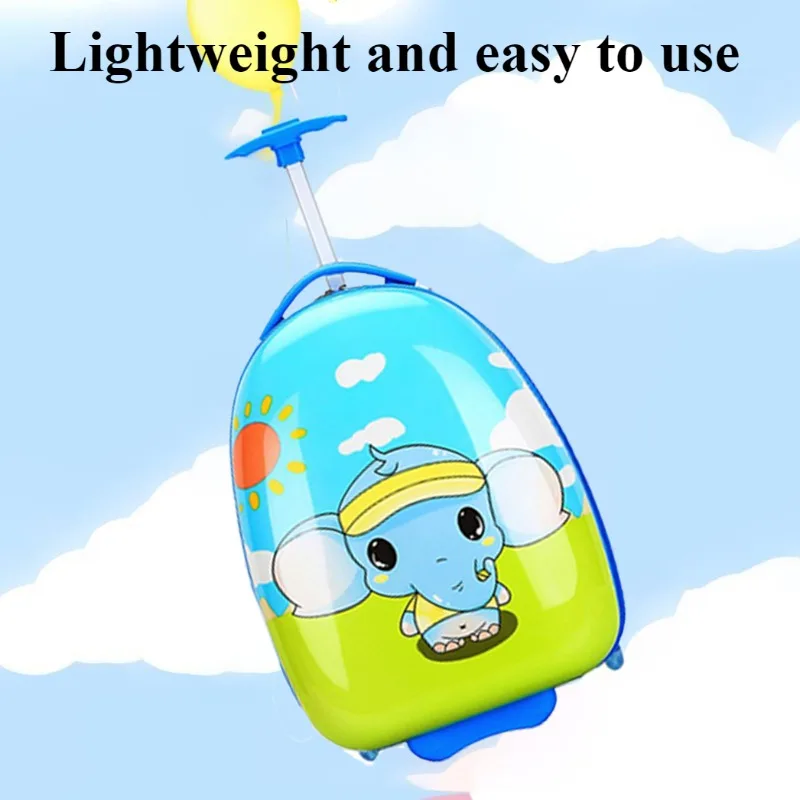 16 Inch Kids Luggage Bag Lightweight Cute Cartoon Animals Trolley Case Unicorn Travel Bag Cabin Case Portable Bag Gift for Kids