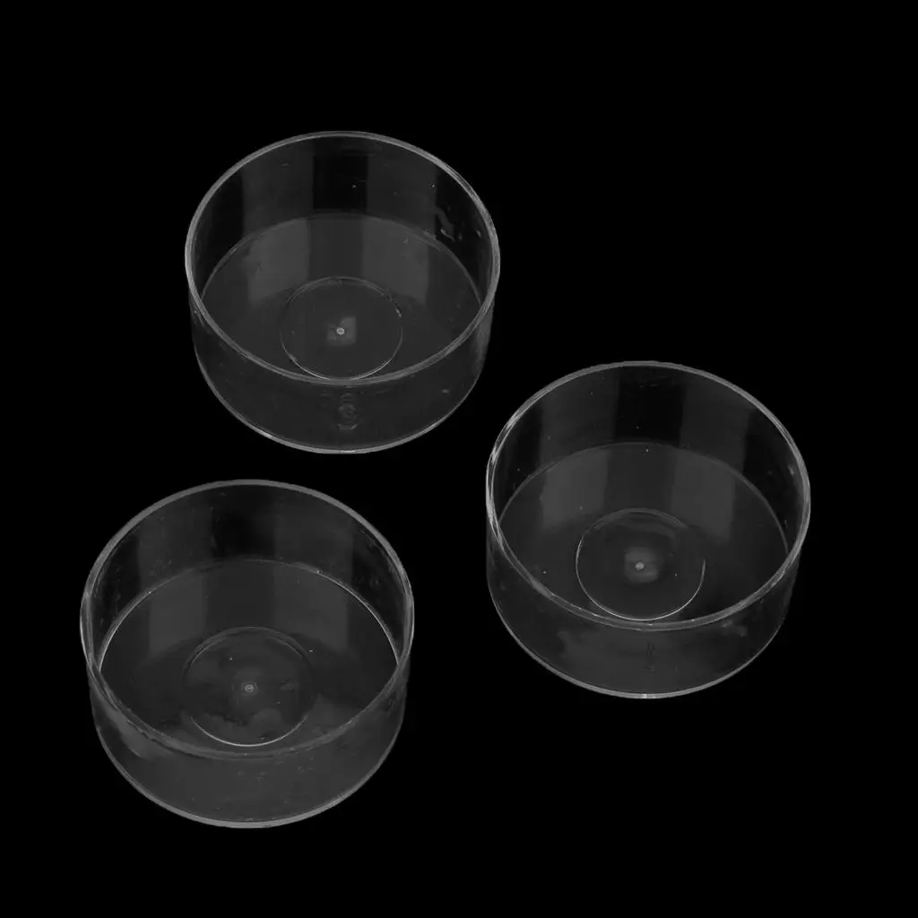 Practical 100 pcs Plastic Transparent Round Tealight Cups Resistant Empty Candle Mold DIY Wedding Party Decorations Box Collect view 6