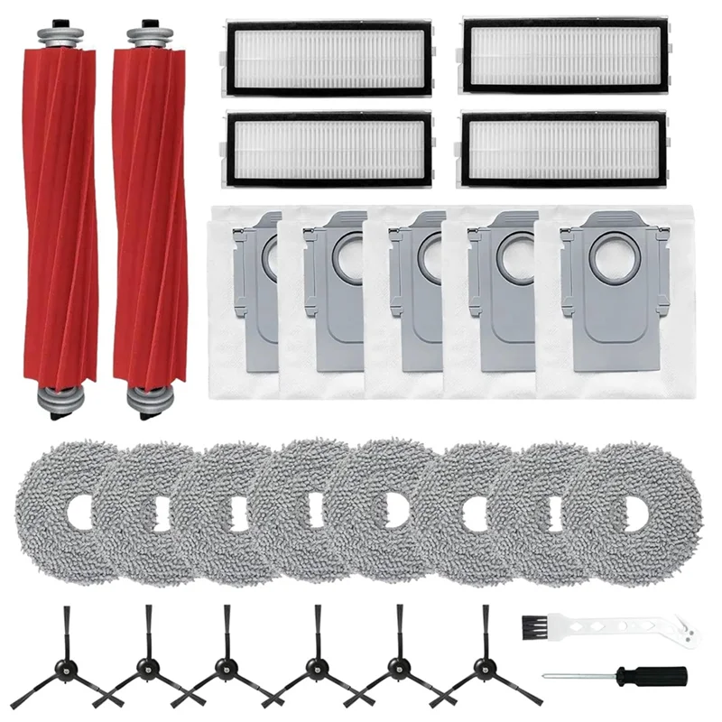 

A78E-для Roborock Qrevo S/Pro/Plus/Qrevo Maxv, комплект аксессуаров, запасные части для робота-пылесоса