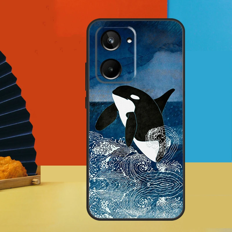 Killer Whale Orca For Realme 12 Pro Plus 11 10 9 C55 C53 C51 C30 C31 C33 C35 C11 C25s C21Y GT Neo 5 GT3 Case