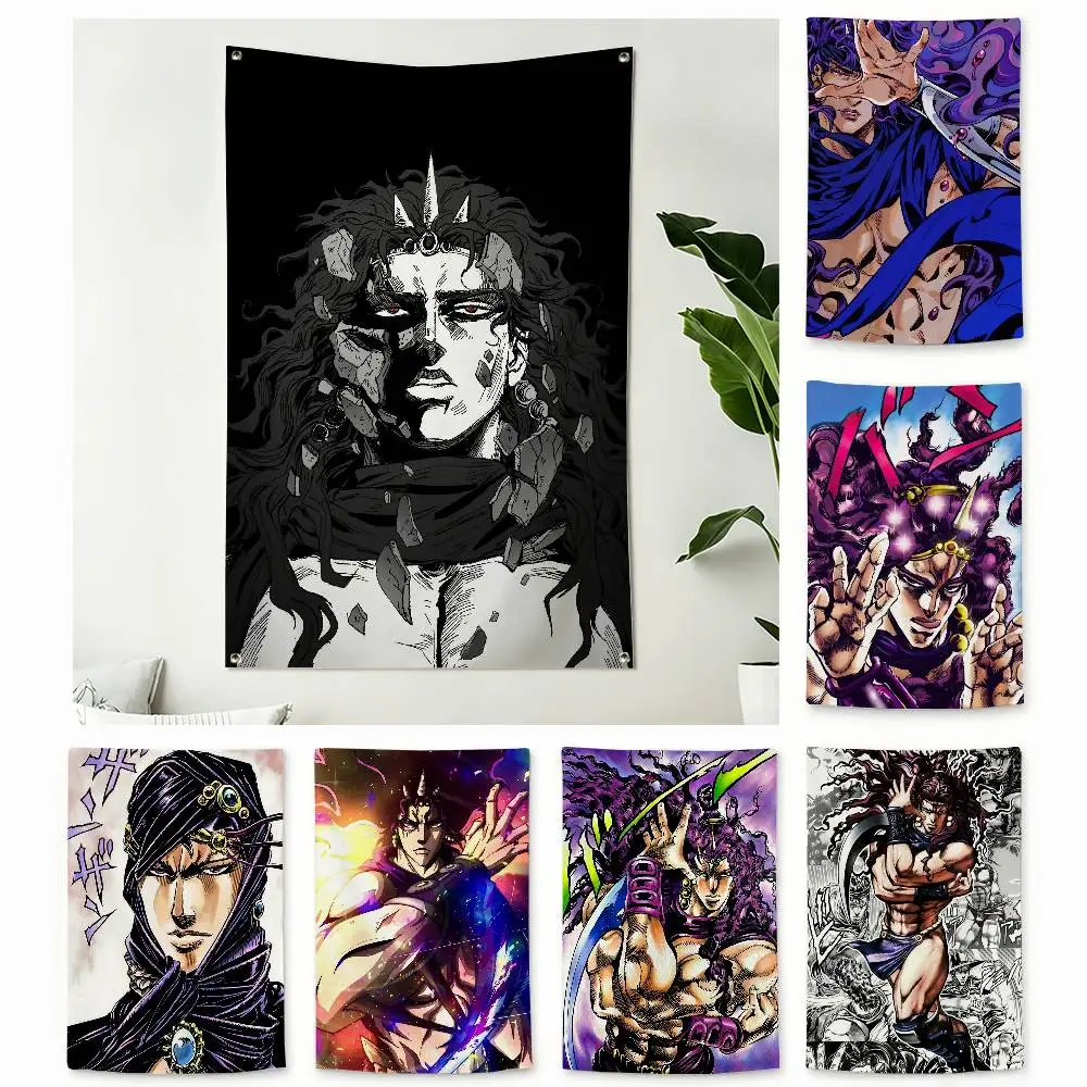 JOJO Anime K-Kars  Home Decor Vertical Flags Indoor Outdoor Hanging Decor for Bedroom Living Room Wall Decoration