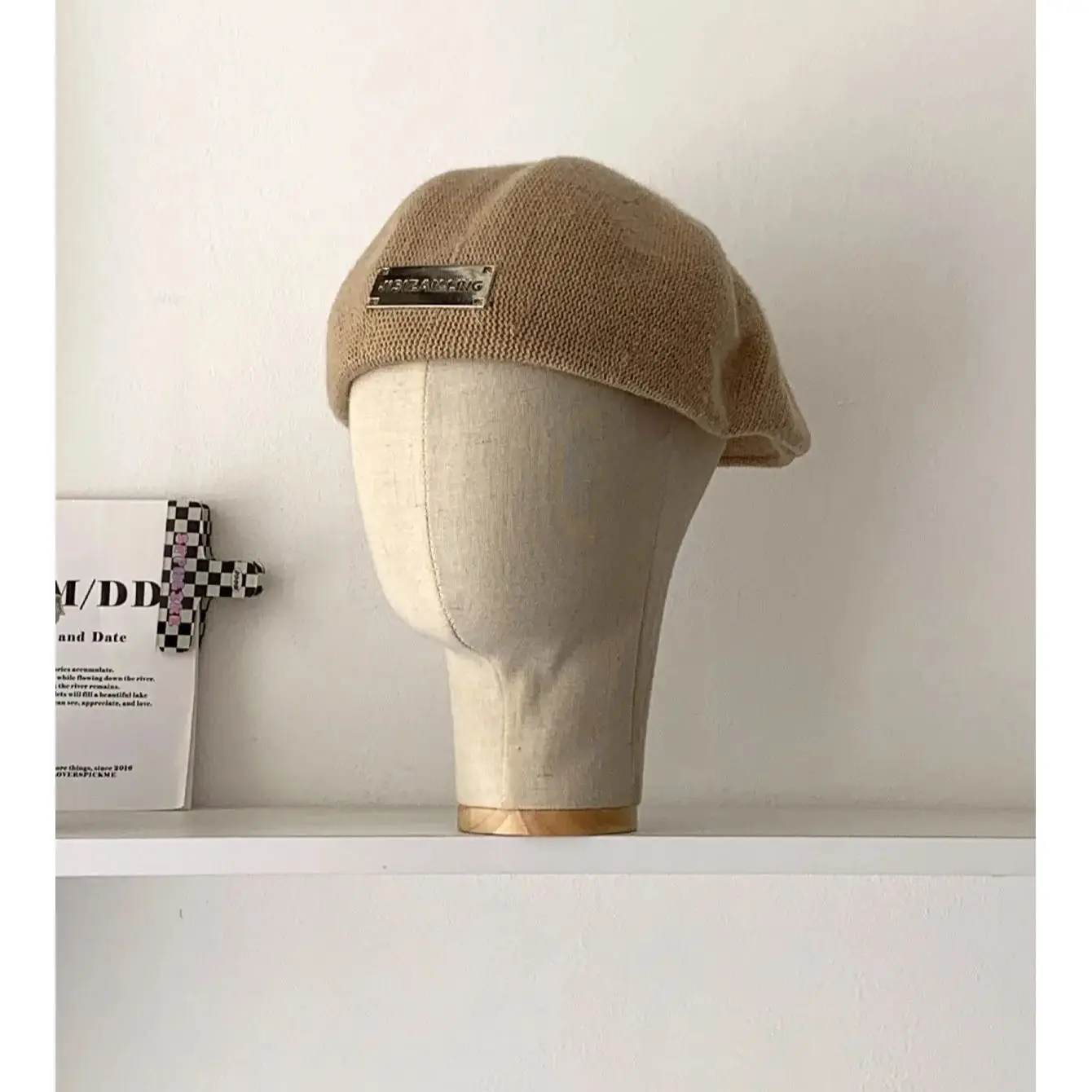 قبعة صوفية يمكنها ارتداء النساء من الأمام والخلف، قبعة عصرية للأمام، قبعة رسام ريترو لمشاهير الإنترنت، قبعة ملابس الشارع