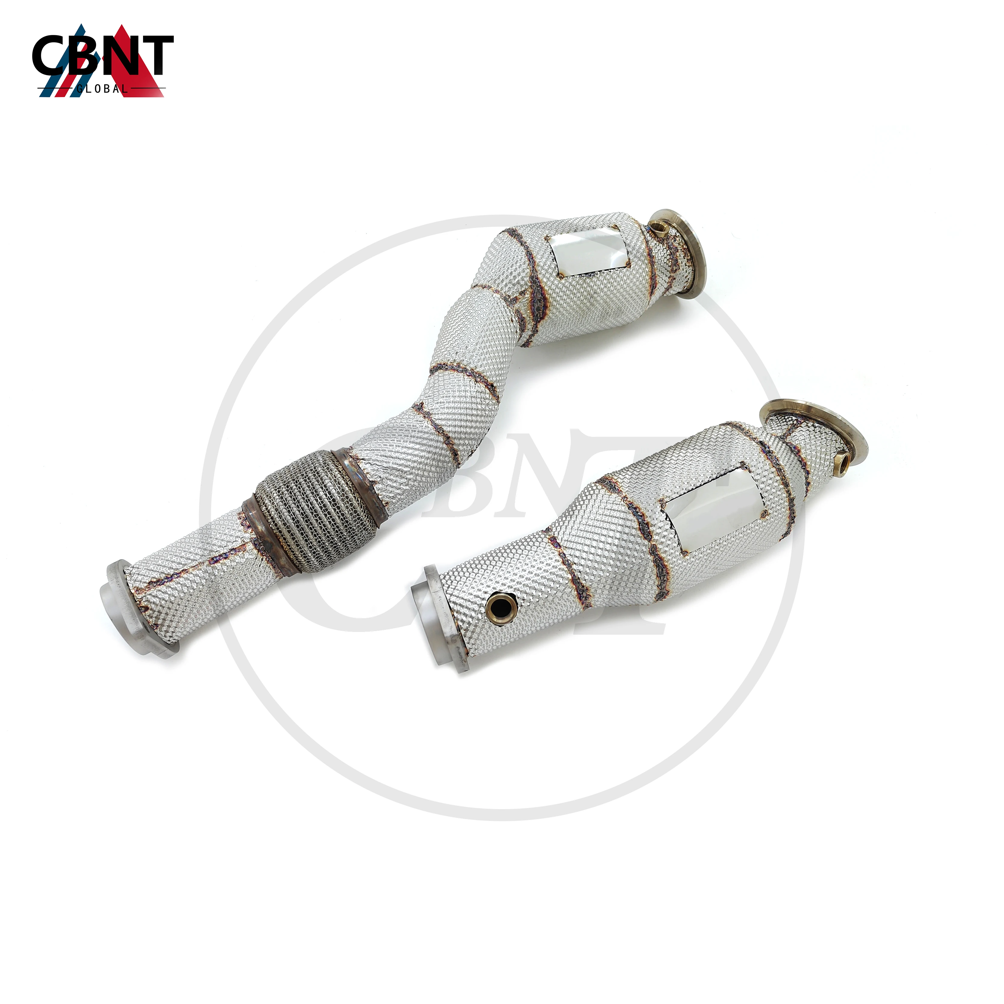 

CBNT for BMW S58 M3 M4 G80 G82 3.0T Exhaust System Pipe with Heat Shield High Performance SS304 Catted/Catless Downpipe